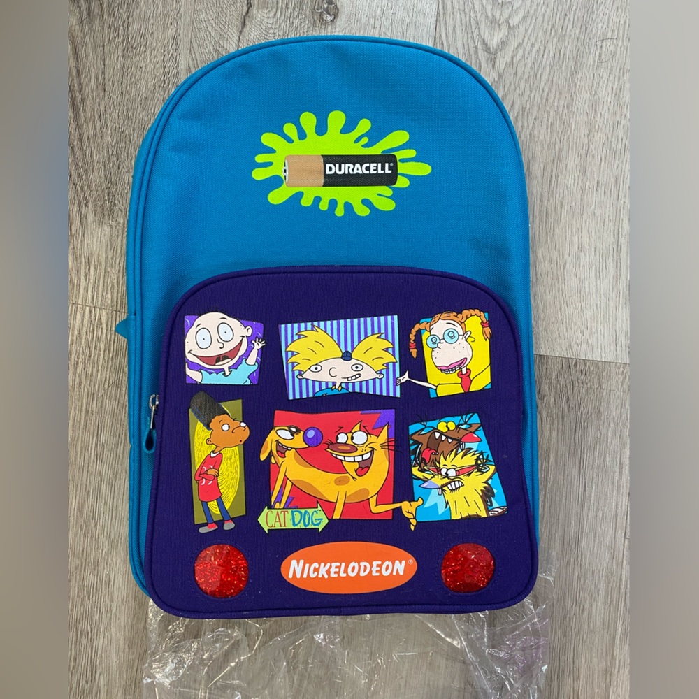 Vintage 90s Light Up Nickelodeon/Duracell Backpack- NIP- RARE